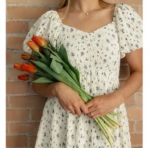 Roolee Hadlee Puff Sleeve Dress NWT